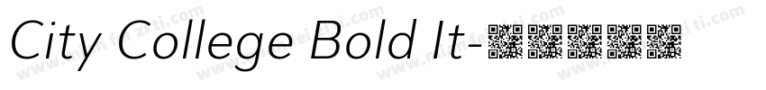 City College Bold It字体转换